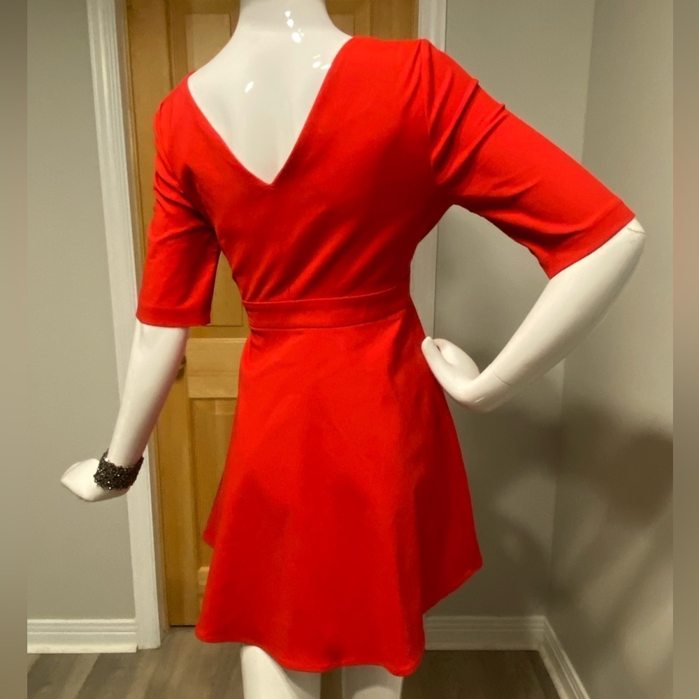 Zara | Red wrap dress | size S | NWT - Picture 4 of 9